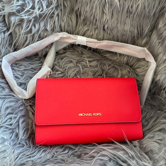 Brand New Red Michael Kors Crossbody Bag - Picture 5 of 8